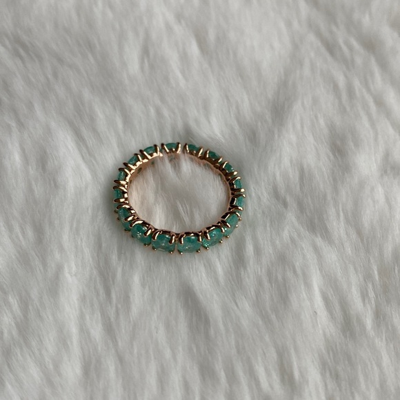 Zircon turquoise ring ‼️MOVING SALE EVERYTHING MUST GO! SEND OFFERS ‼️ - Picture 3 of 3